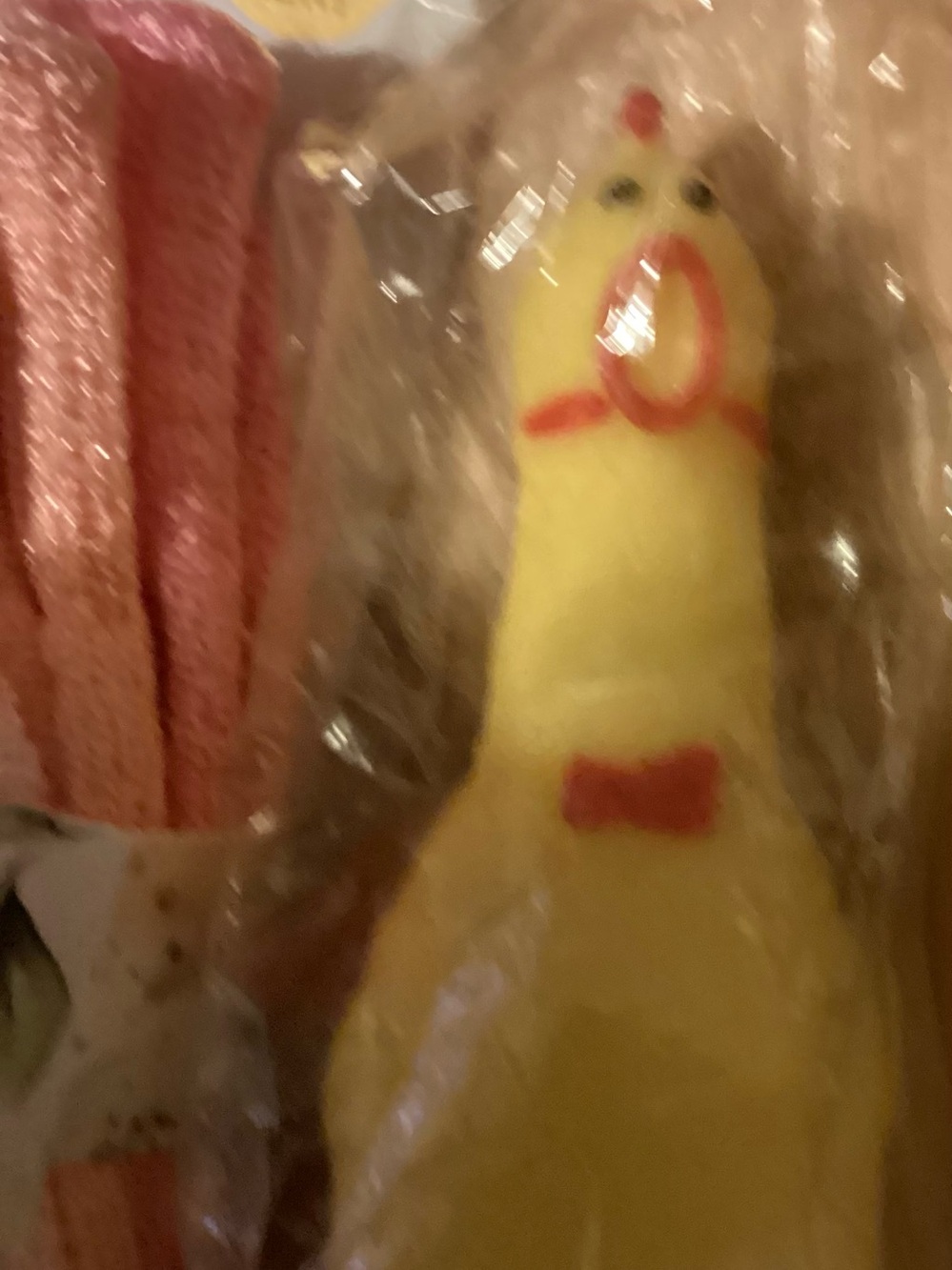Borghese cosmetic case w/Exfoliating Gloves, BurtsBalm & Chicken in Lisbon tote - Picture 6 of 8